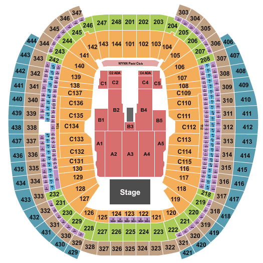 Allegiant Stadium George Strait Seating Chart